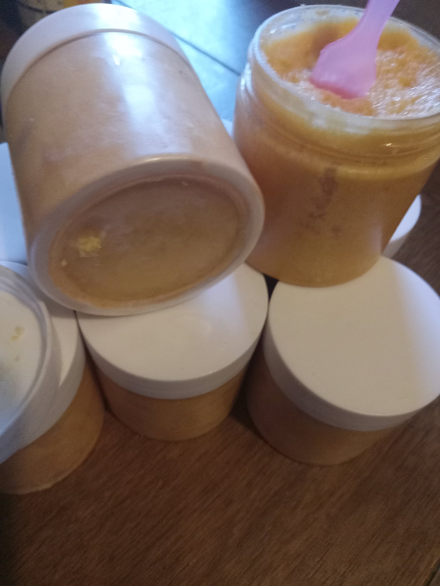 Gold sugar scrub